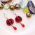 Red earrings