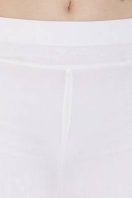 White plain viscose palazzo-pants 3