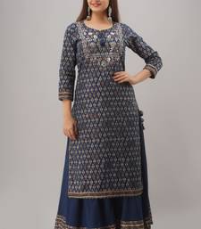 zari work kurtis
