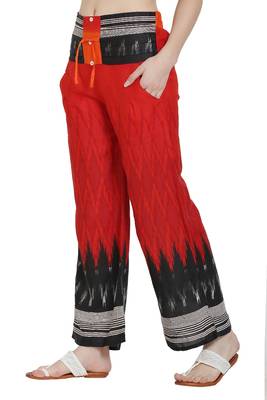 Multicolor printed rayon palazzo-pants 4