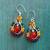 Yellow onyx earrings