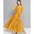 Ritu Kumar Yellow Half Sleeve Solid Long Kurta