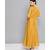 Ritu Kumar Yellow Half Sleeve Solid Long Kurta