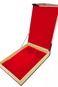 atorakushon Satin cream 2pc Jewellery Box Necklace Pouches Earrings full Set Box for Travelling Organizer Women And Girl