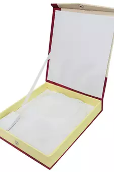 atorakushon Satin cream 2pc Jewellery Box Necklace Pouches Earrings Half Set Box for Travelling Organizer Women And Girl