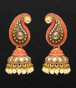 Red jhumkas