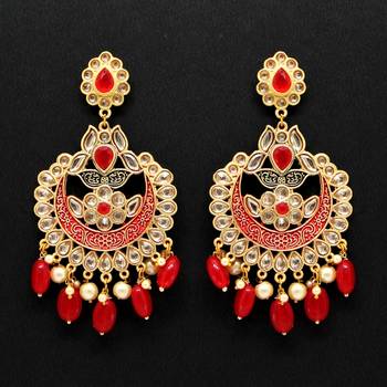 Maroon danglers-drops 1