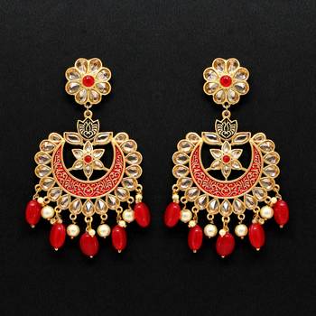 Maroon danglers-drops 1