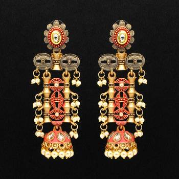 Red jhumkas 1