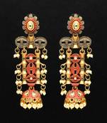 Red jhumkas