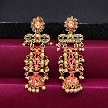 Red jhumkas 2