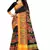 Black embroidered cotton silk saree with blouse