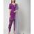 Nangalia Ruchira Purple embroidered Short Kurta with dhoti and dupatta