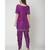Nangalia Ruchira Purple embroidered Short Kurta with dhoti and dupatta
