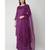 Nangalia Ruchira Purple Knee-length straight fit kurta with palazzo and organza dupatta