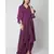 Nangalia Ruchira violet draped dress