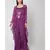 Nangalia Ruchira Purple Embellished handwork blouse with sharara and cape with belt 