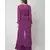 Nangalia Ruchira Purple Embellished handwork blouse with sharara and cape with belt 