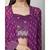 Nangalia Ruchira Purple Embellished handwork blouse with sharara and cape with belt 