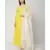 Nangalia Ruchira Yellow Plain Anarkali kurta with dupatta