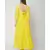 Nangalia Ruchira Yellow Plain Anarkali kurta with dupatta