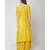 Nangalia Ruchira Yellow hilo leheriya long Kurti with bhandhej palazzo