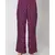 Nangalia Ruchira Purple printed robed jacket with pants cinched w ith a belt
