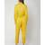 Nangalia Ruchira  Yellow Relaxed bhandhej collared printed shirt with a knot and bhandhej pants