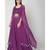 Nangalia Ruchira Purple Skirt style with handwork blouse and cape set with belt