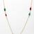 Multicolor diamond necklaces
