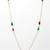 Multicolor diamond necklaces