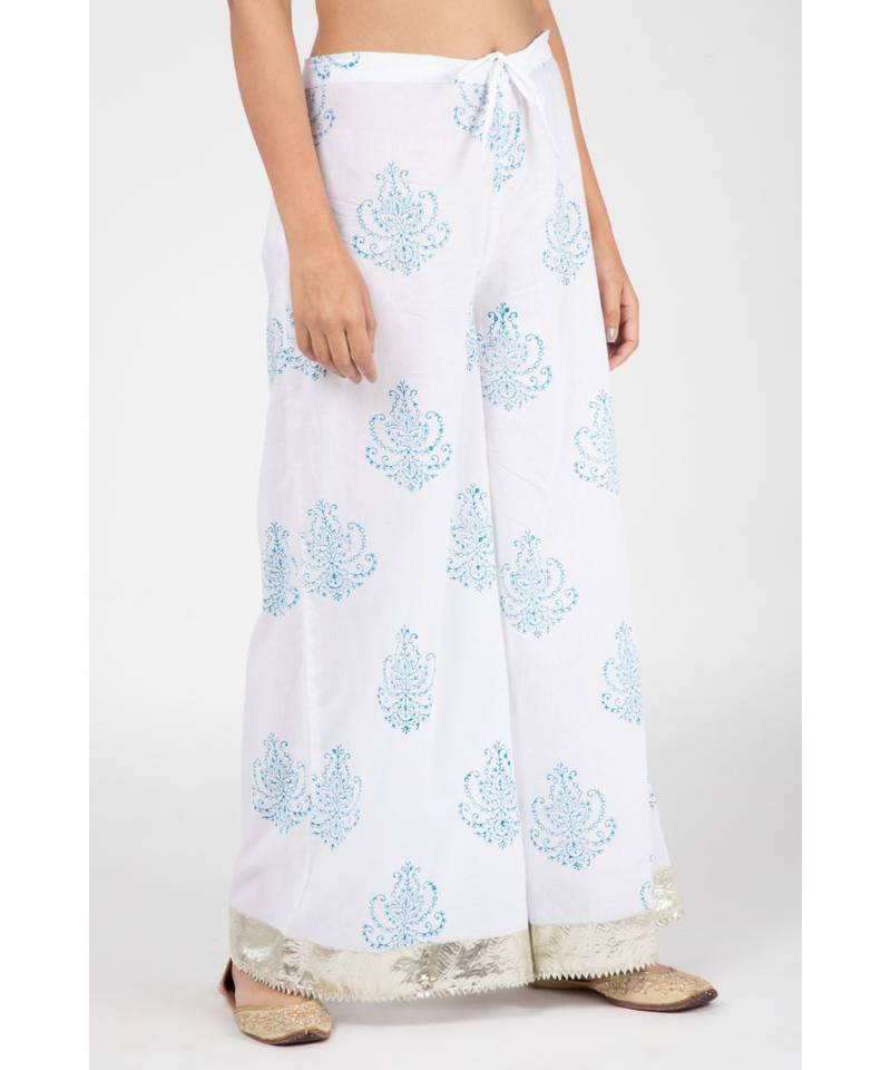 Blue Karma Cotton Suit Set