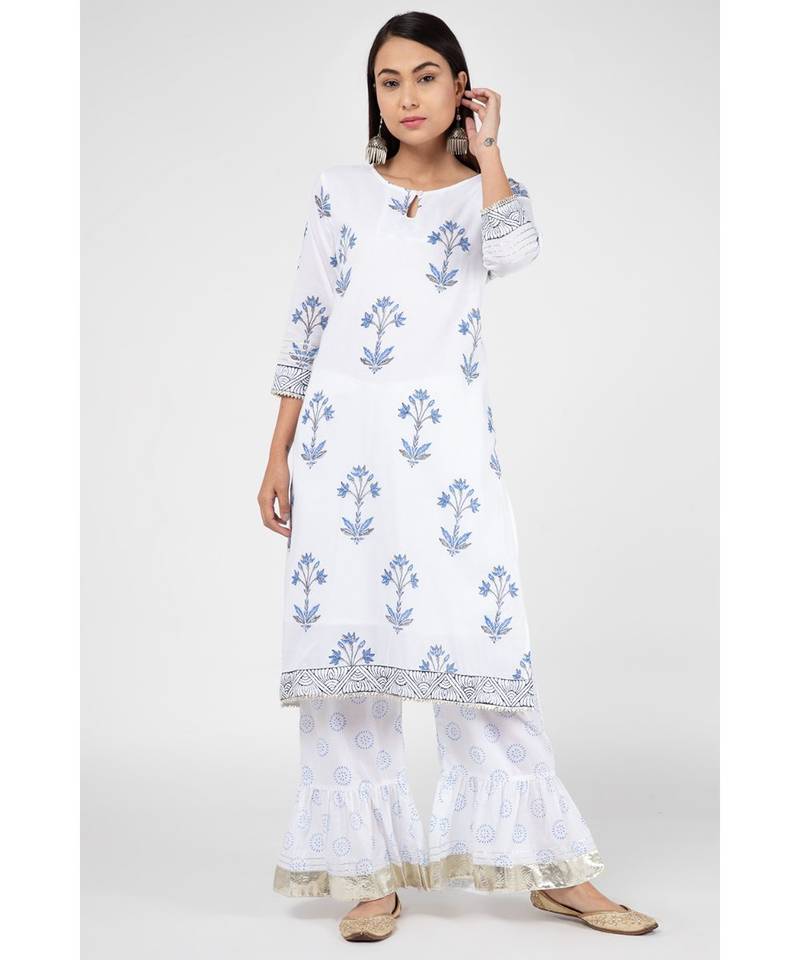 Cloud White Suit Set