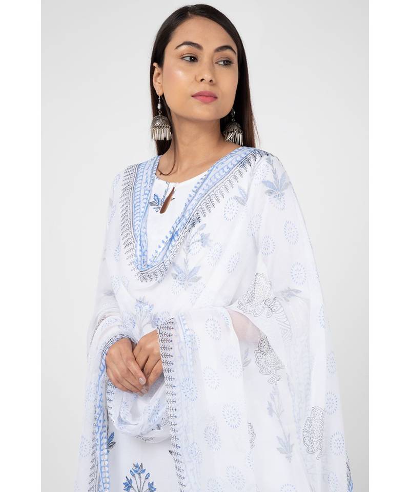 Cloud White Suit Set