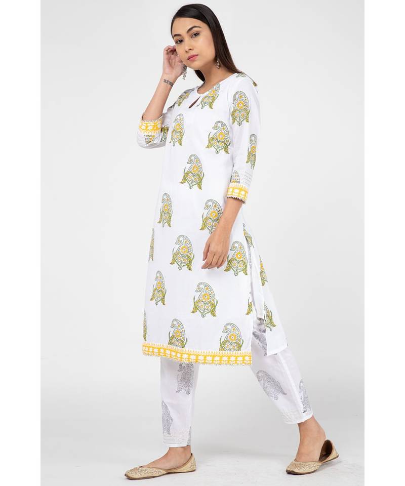 White Canary Suit Set