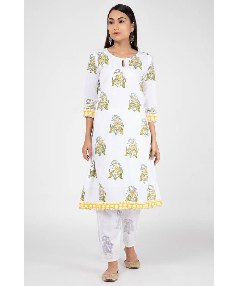 White Canary Suit Set