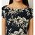 Women's Multicolored Round Neck Cap Sleeve Belted Flowy Floral Maxi Dress