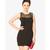 Women's Black Round Neck Sleeveless Bodycon Dress