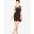 Women's Black Round Neck Sleeveless Bodycon Dress
