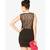 Women's Black Round Neck Sleeveless Bodycon Dress