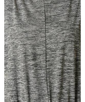 Women's Grey Round Neck Half Sleeves Midi Shift Dress 5