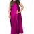 Pink plain satin saree with blouse