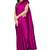 Pink plain satin saree with blouse