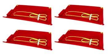 atorakushon   Maroon Chain Storage Box Organiser Easy to Carry Pack of 4 1