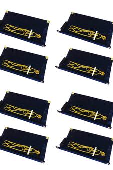 atorakushon   Blue Chain Storage Box Organiser Easy to Carry Pack of 8