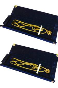 atorakushon   Blue Chain Storage Box Organiser Easy to Carry Pack of 2