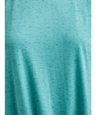 Women's Turquoise Blue Round Neck half_sleeve Solid Knotted Textured Top 5