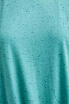 Women's Turquoise Blue Round Neck half_sleeve Solid Knotted Textured Top
