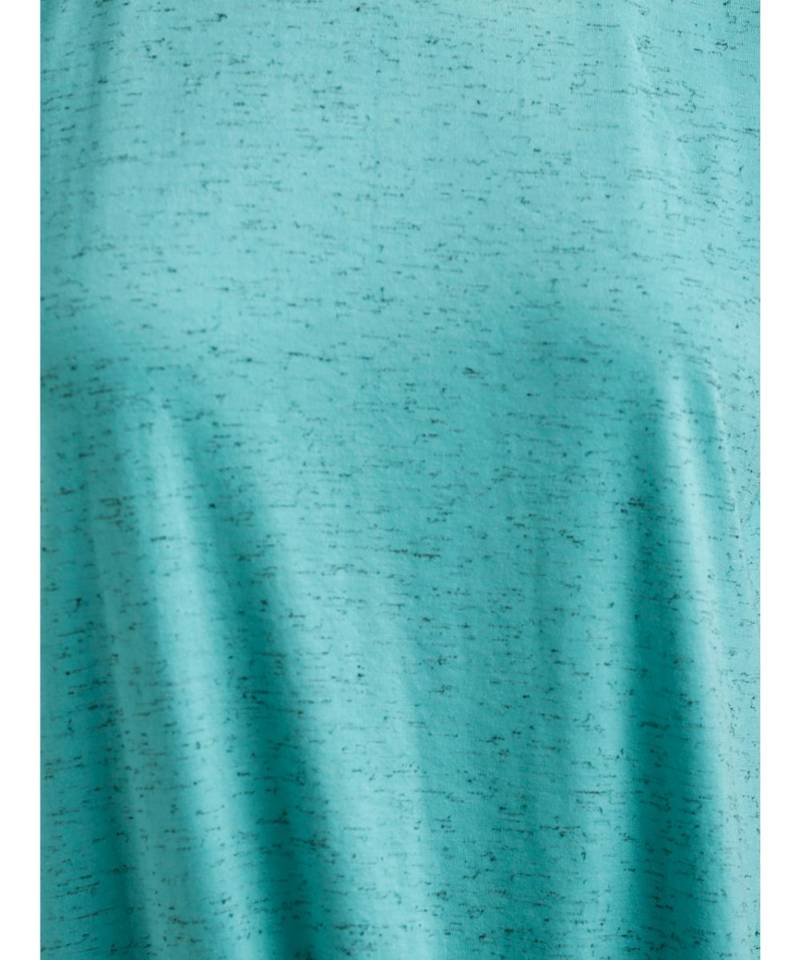 Women's Turquoise Blue Round Neck half_sleeve Solid Knotted Textured Top