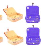 atorakushon   Velvet Jewellery Box Necklace Ring Box Earring Folder Travelling Organizer Pack of 8 (multicolor)